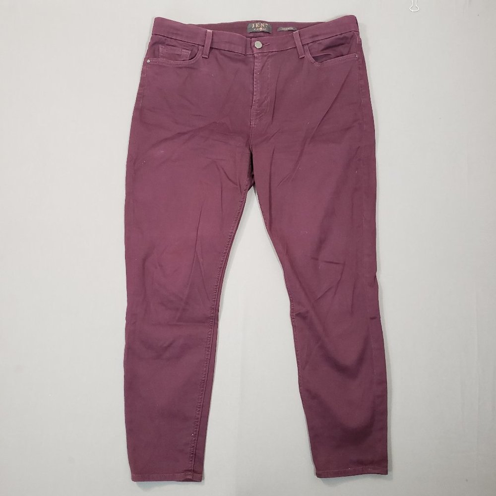 7 For All Mankind 7FAM Jen7 Ankle Skinny Potent Purple Mid Rise Stretch Jeans 14